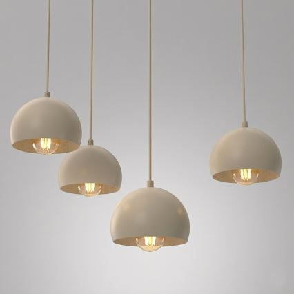 Kroonluchter aan kabel SOOL 5xE27/15W/230V beige