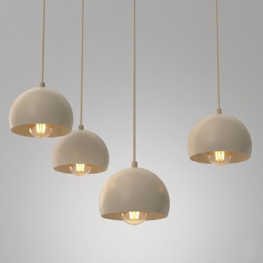 Kroonluchter aan kabel SOOL 5xE27/15W/230V beige