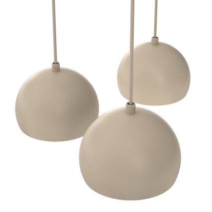 Kroonluchter aan kabel SOOL 5xE27/15W/230V beige