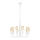 Kroonluchter aan ketting 10xE27/60W/230V wit
