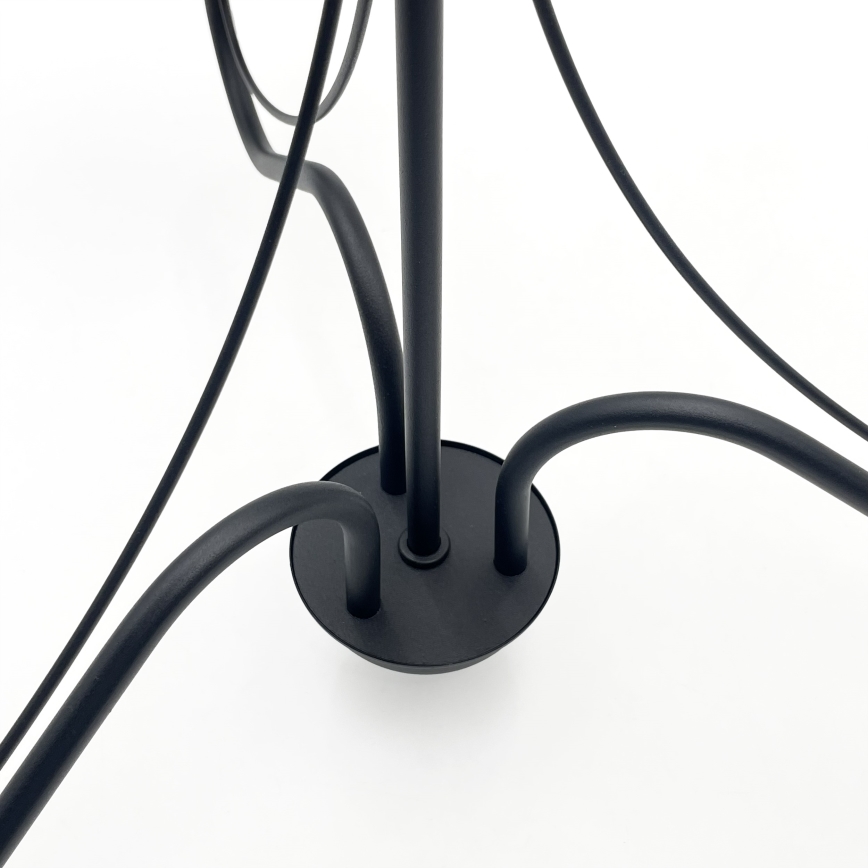 Kroonluchter aan ketting ANTON 3xE14/15W/230V zwart