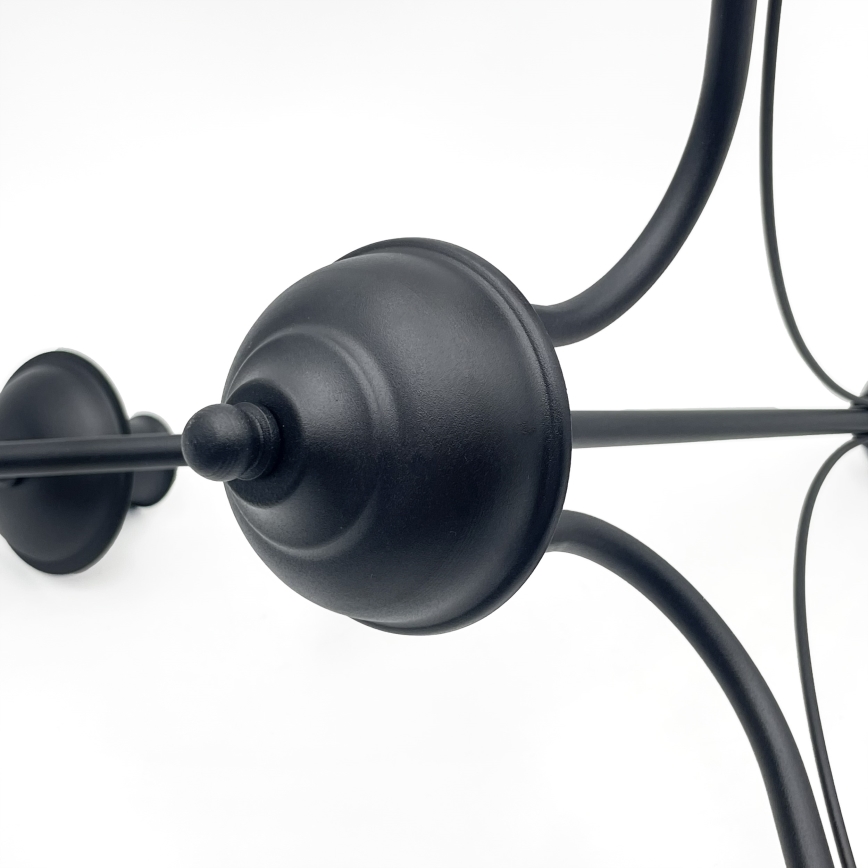 Kroonluchter aan ketting ANTON 3xE14/15W/230V zwart