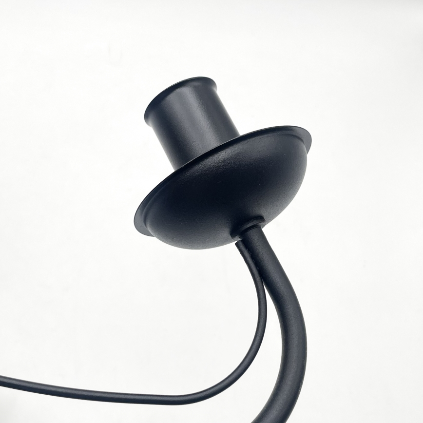 Kroonluchter aan ketting ANTON 3xE14/15W/230V zwart