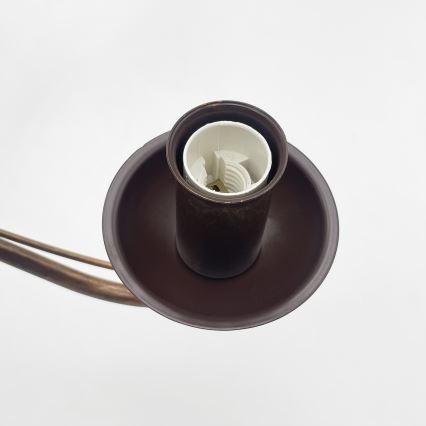 Kroonluchter aan ketting ANTON 5xE14/15W/230V bronskleurig