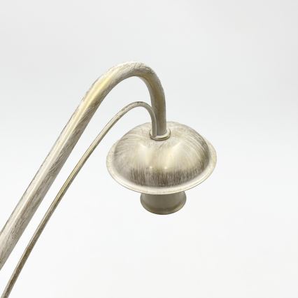 Kroonluchter aan ketting ANTON 8xE14/60W/230V witte patina