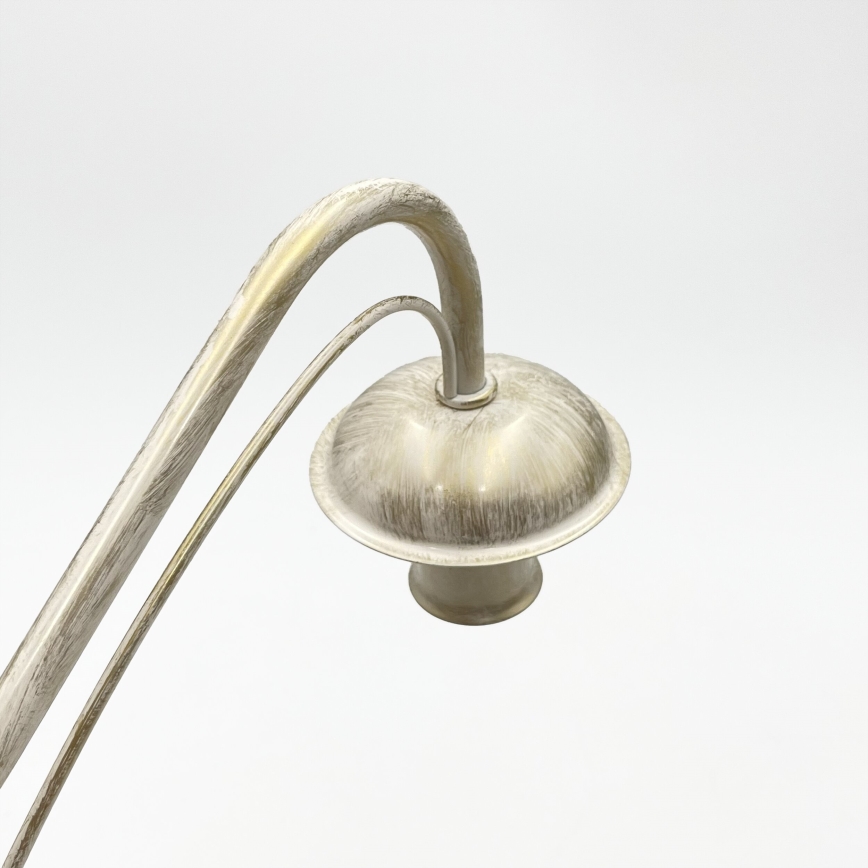 Kroonluchter aan ketting ANTON 8xE14/60W/230V witte patina