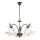 Kroonluchter aan ketting BRAGA 3xE27/15W/230 brons