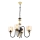 Kroonluchter aan ketting BUSAN 4xE27/40W/230V goud