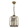 Kroonluchter aan ketting CRYSTALLINE 1xE27/6W/230V bronskleurig