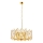 Kroonluchter aan ketting CRYSTALLINE 6xE14/40W/230V goudkleurig