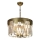 Kroonluchter aan ketting CRYSTALLINE 6xE27/40W/230V bronskleurig