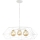 Kroonluchter aan ketting DEXA 3xG9/10W/230V crème/goud/rookbeige
