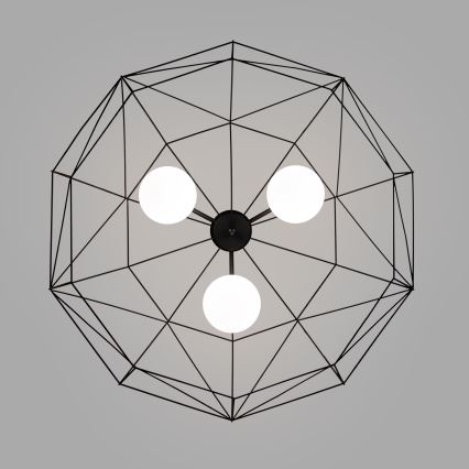 Kroonluchter aan ketting DEXA 3xG9/10W/230V zwart