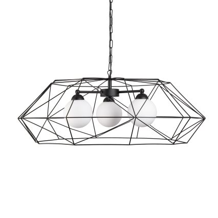 Kroonluchter aan ketting DEXA 3xG9/10W/230V zwart