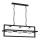 Kroonluchter aan ketting DIEGO 3xE14/40W/230V zwart