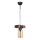 Kroonluchter aan ketting JASMIN 1xE27/40W/230V bruin/beige