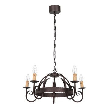 Kroonluchter aan ketting REN 5xE14/15W/230V