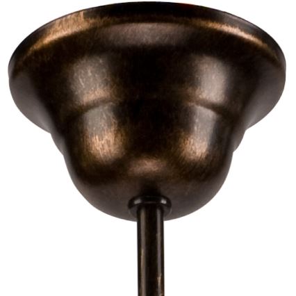 Kroonluchter aan ketting RETRO II 5xE27/60W/230V met zwarte patina