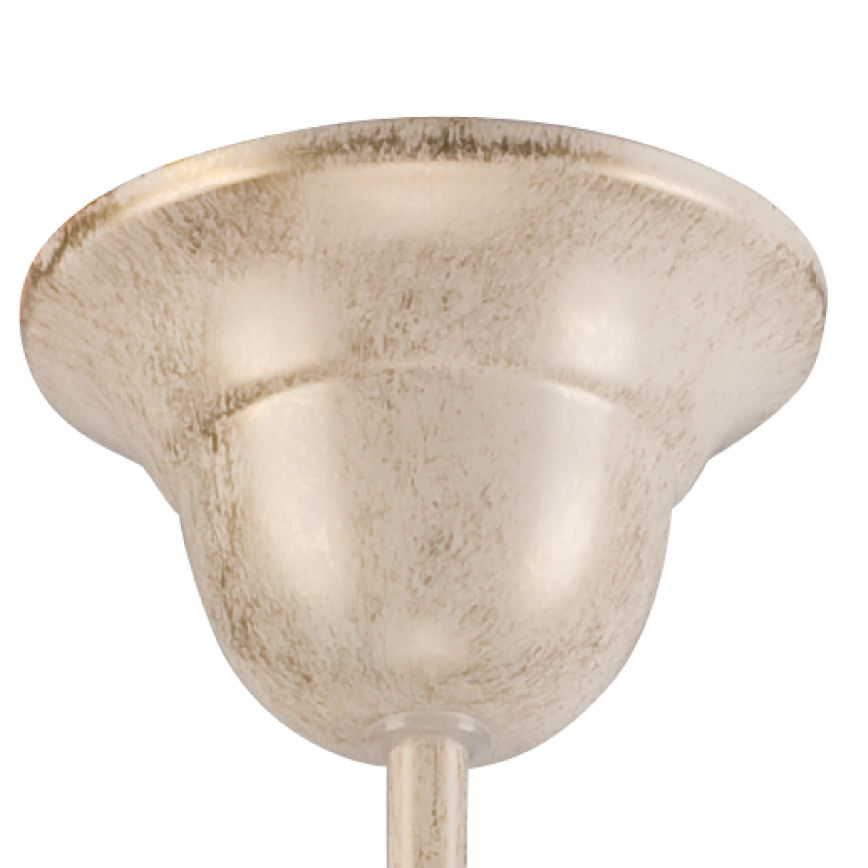 Kroonluchter aan ketting RETRO II 5xE27/60W/230V, witte patina