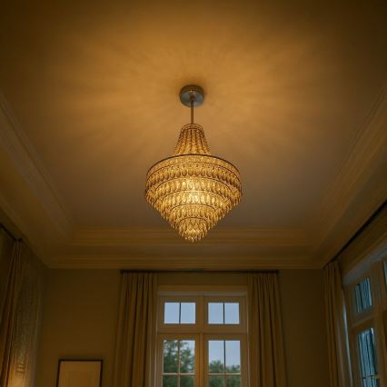 Kroonluchter aan stang CORAL 3xE14/40W/230V