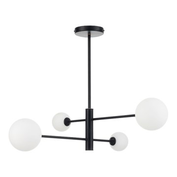 Kroonluchter aan stang DORADO 4xG9/40W/230V zwart