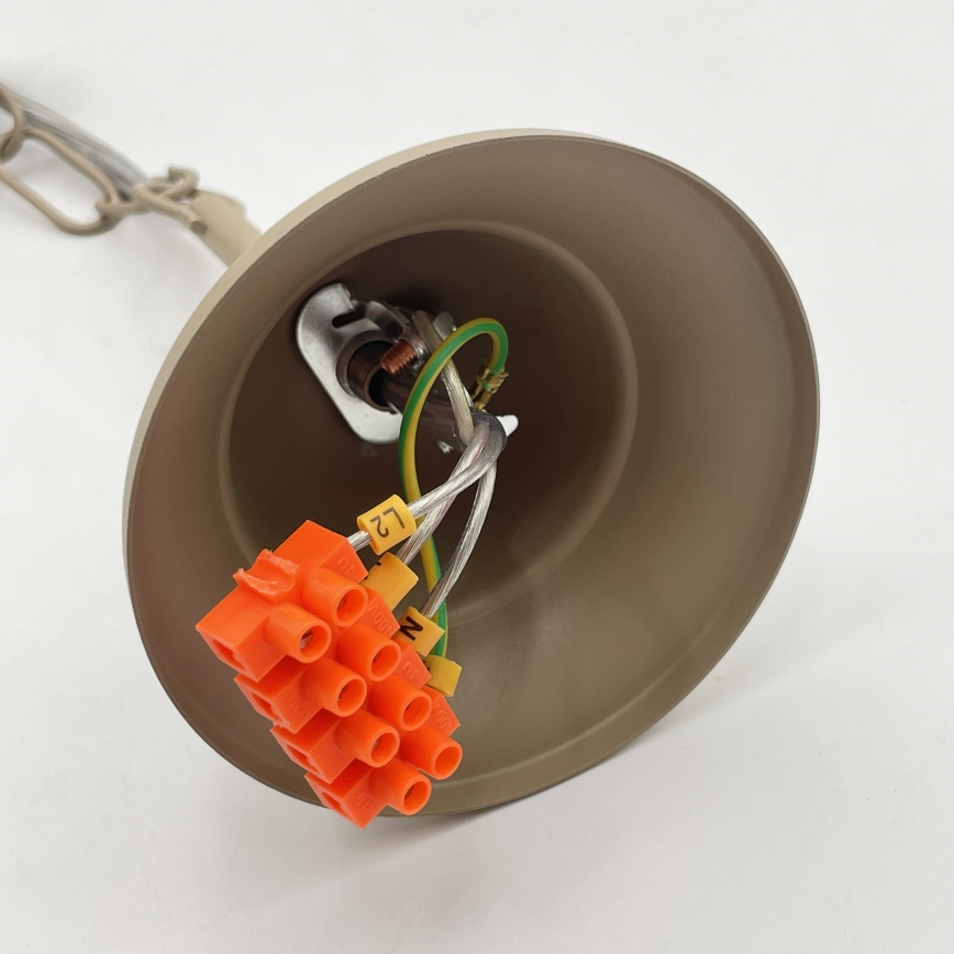 Kroonluchter ANTON aan ketting 8xE14/60W/230V beige