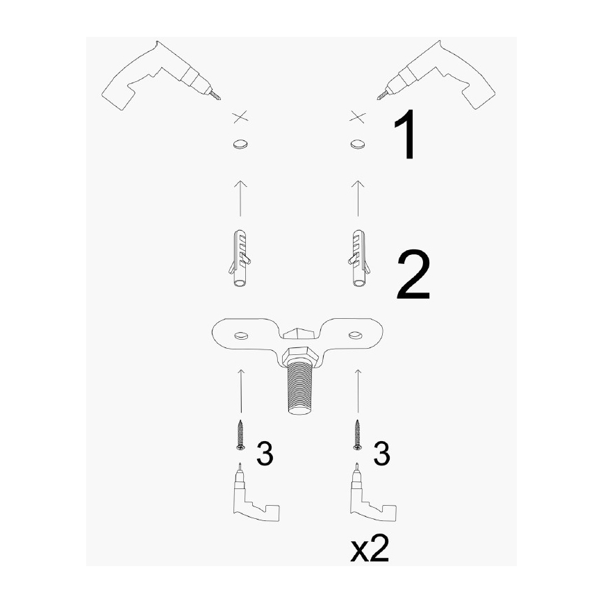 Kroonluchter met kabel KEM 7xE27/40W/230V goudkleurig