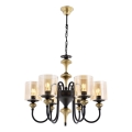Kroonluchter met ketting BUSAN 6xE27/40W/230V goud