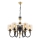 Kroonluchter met ketting BUSAN 6xE27/40W/230V goud