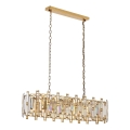 Kroonluchter met ketting CRYSTALLINE 13xE14/40W/230V goudkleurig