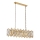 Kroonluchter met ketting CRYSTALLINE 13xE14/40W/230V goudkleurig