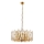Kroonluchter met ketting CRYSTALLINE 6xE14/40W/230V koperkleurig