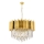 Kroonluchter met ketting CRYSTALLINE 8xE27/40W/230V goudkleurig