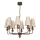 Kroonluchter met ketting GRENADA 8xE14/15W/230V beige