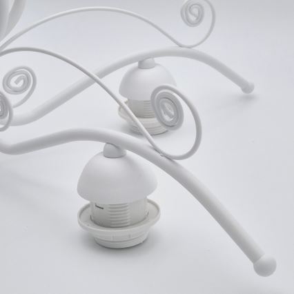 Kroonluchter met ketting RETRO II 5xE27/60W/230V wit