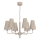 Kroonluchter met ketting TORTOLA 6xE14/15W/230V beige