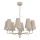 Kroonluchter met ketting TORTOLA 8xE14/15W/230V beige