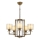 Kroonluchter met ketting VARANA 5xE27/40W/230V bronskleurig