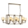Kroonluchter met ketting VARANA 8xE27/40W/230V bronskleurig