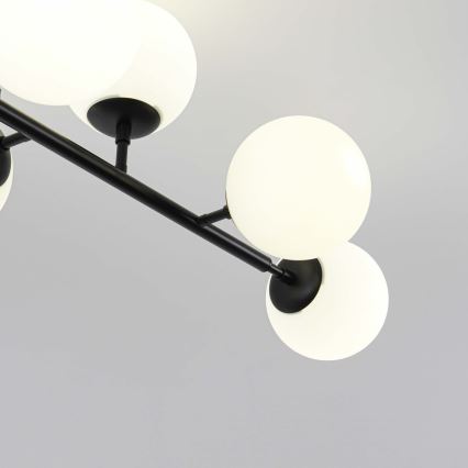 Kroonluchter met stang DORADO 8xE14/40W/230V zwart