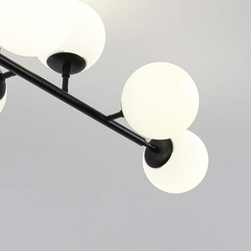 Kroonluchter met stang DORADO 8xE14/40W/230V zwart