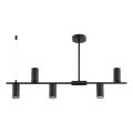 Kroonluchter met stang URANOS 5xGU10/10W/230V zwart