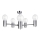 Kroonluchter op paal ARD 5xE27/60W/230V glanzend chroom