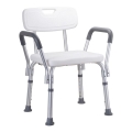 Kruk 56x66 cm zilver/wit