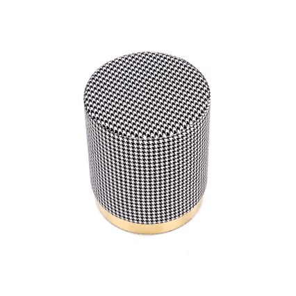 Krukje ARUNA diameter 36 cm wit/zwart/goud
