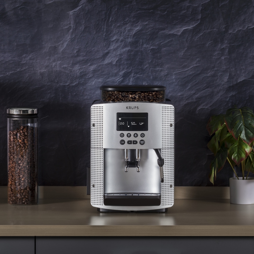 Krups - Automatische koffiemachine ESSENTIAL 1450W/230V zilver
