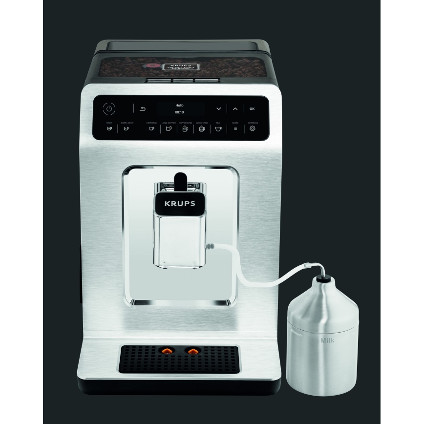 Krups - Automatische koffiemachine met melkcontainer EVIDENCE 1450W/230V wit