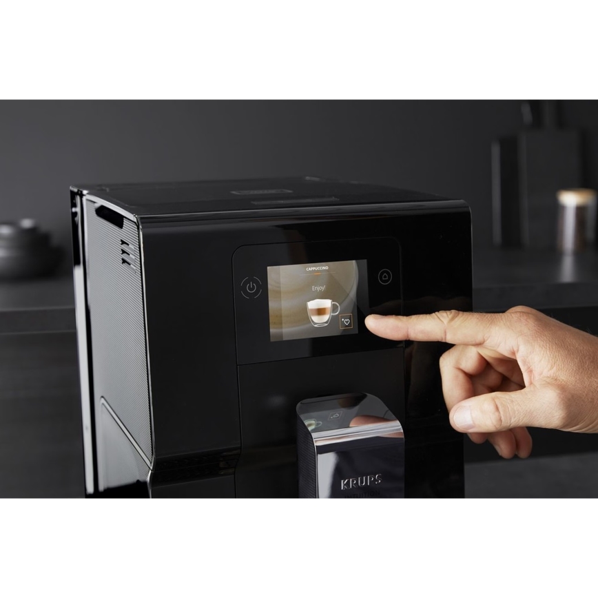 Krups - Automatische koffiemachine met melkcontainer INTUITION PREFERENCE 1450W/230V zwart