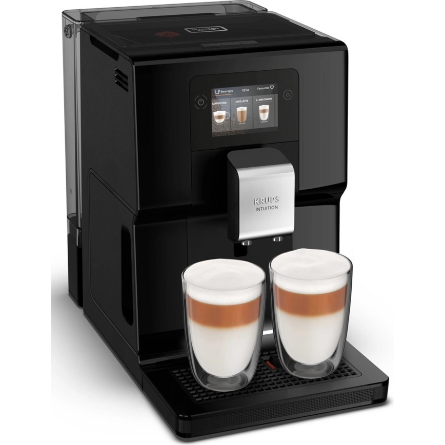 Krups - Automatische koffiemachine met melkcontainer INTUITION PREFERENCE 1450W/230V zwart