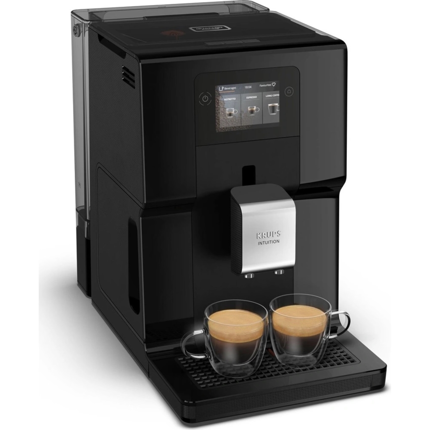 Krups - Automatische koffiemachine met melkcontainer INTUITION PREFERENCE 1450W/230V zwart